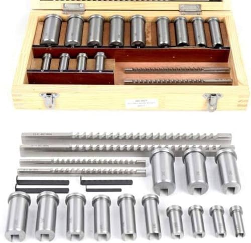 22 Stück, Keyway Brush Set, Box Wedge Set, High-Speed-Stahl-Material, Holz Keyway Brush Set, JYLSSKUK von JYLSSKUK