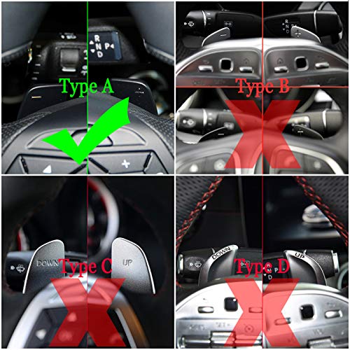 Auto Schaltwippen, für Mercedes Benz W176 W246 C117 W212 W204 X156 W166 X166 R231 R172 2012-2015. Silbernes Lenkrad Schaltwippen Paddle Erweiterung, JYLSSKUK von JYLSSKUK