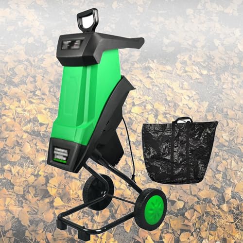 Elektrische Garten Shredder Mulcher Chipper, Multifunktionale Blatt Zweig Shredder, Garten Shredder, 2400W Electric Holz Blatt Zweig Chipper Shredder Mulcher, JYLSSKUK von JYLSSKUK