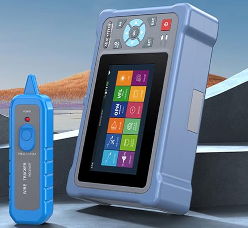 Fiber Optic Tester Portable Fiber Light Meter Interface Fiber Tester, Fiber Optic Inspection Probe Kit, Touch Screen Event Map Ethernet Cable Tester Network Tool Cable Test, 800A (Englisch), JYLSSKU von JYLSSKUK