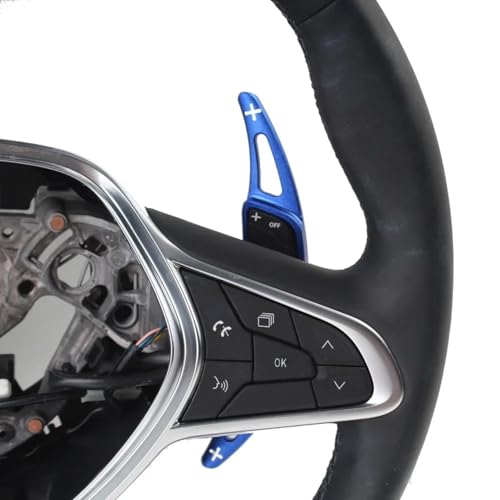 Kompatibel mit Clio 5. Generation 2019; für Captur 2. Generation 2020; für Arkana 2021; Auto-Lenkrad-Schaltwippe Paddle Extension Zubehör Auto Paddle Shifter (Silber), JYLSSKUK, Blau von JYLSSKUK