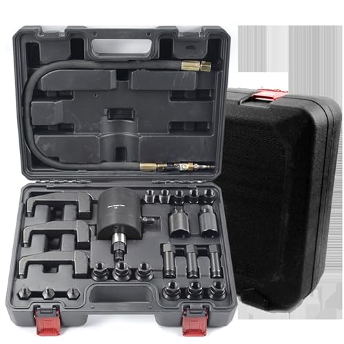 Pneumatischer Injektor Extraktor, Extraktionsset, Professioneller Diesel Injektor Extraktor, Schiebehammer und Lager Extraktor für Dieselmotoren, JYLSSKUK Pneumatischer Injektor Extraktor, Extraktionsset, Professioneller Diesel Injektor Extraktor, Schiebehammer und Lager Extraktor für Dieselmotoren, JYLSSKUK von JYLSSKUK