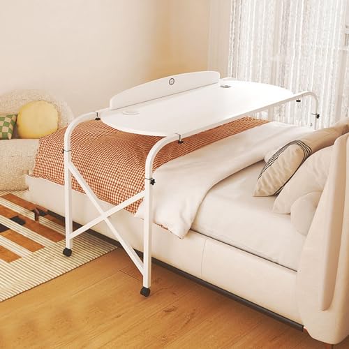 Tisch Räder Bett Tisch mit Rädern, Tisch mit 4 Rädern, über Bett Schreibtisch Queen-Size-Computer Schreibtisch mit Einstellbarer Höhe& Länge, Pflegetisch für zu Hause/(Farbe: Goldb, Blackb, 140Cm/55I Tisch Räder Bett Tisch mit Rädern, Tisch mit 4 Rädern, über Bett Schreibtisch Queen-Size-Computer Schreibtisch mit Einstellbarer Höhe& Länge, Pflegetisch für zu Hause/(Farbe: Goldb, Blackb, 140Cm/55I von JYLSSKUK