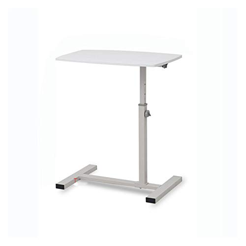 Tisch Räder Das Sofa Tisch Bett Tisch Verstellbarer Tisch Bett Seite Tisch Schreibtisch Nontilt über Das Bett Laptop Tisch mit Rädern für zu Hause Oder im Büro Verwenden (Naturholz), White3. ein, JY von JYLSSKUK