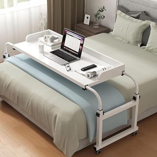 Tisch Räder Tisch Computer Laptop Tisch, Nachttisch mit 4 Rädern Einstellbar 115210Cm Steharbeitsplatz Food Tray Schreibtisch Laptop Cart Betttische für zu Hause Schlafzimmer, Holz, ein, JYLSSKUK, Tisch Räder Tisch Computer Laptop Tisch, Nachttisch mit 4 Rädern Einstellbar 115210Cm Steharbeitsplatz Food Tray Schreibtisch Laptop Cart Betttische für zu Hause Schlafzimmer, Holz, ein, JYLSSKUK, von JYLSSKUK