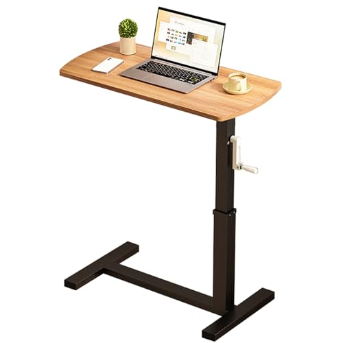Tisch Räder Tisch mit Rädern über Bett Tisch mit Heavy Duty Metal Bein Crossbed Stretchable Lazy Computer Schreibtisch, Multifunktionstisch Schreibtisch für Bett, Falten (A), ein, JYLSSKUK, Fold (A von JYLSSKUK