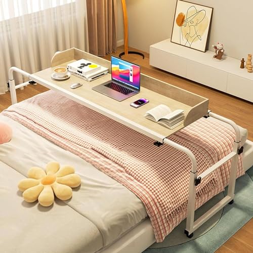 Tischräder Betttische Verstellbar 115210Cm, über Bett Schreibtisch Verstellbar 115210Cm Computer Schreibtisch Steharbeitsplatz Food Tray Schreibtisch Rolltisch mit 4 Rädern für zu Hause Schlafzimmer Tischräder Betttische Verstellbar 115210Cm, über Bett Schreibtisch Verstellbar 115210Cm Computer Schreibtisch Steharbeitsplatz Food Tray Schreibtisch Rolltisch mit 4 Rädern für zu Hause Schlafzimmer von JYLSSKUK