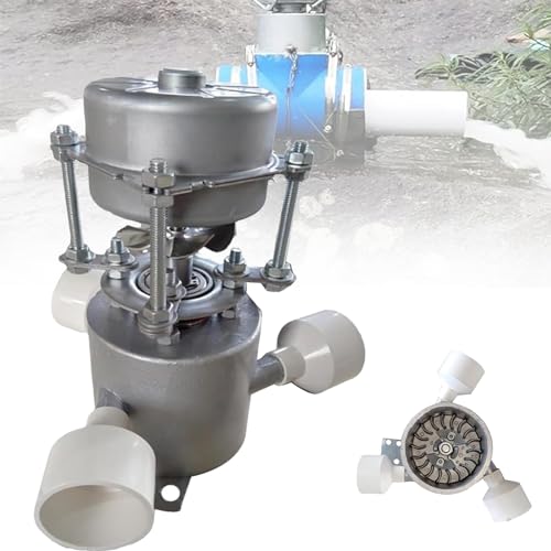 Wasserturbinengenerator, Permanentmagnet Bürstenloser Motor Wasser Hydro Generator Batterie Aufladen Mikro-Hydroelektrischer Generator für Garten, JYLSSKUK Wasserturbinengenerator, Permanentmagnet Bürstenloser Motor Wasser Hydro Generator Batterie Aufladen Mikro-Hydroelektrischer Generator für Garten, JYLSSKUK von JYLSSKUK