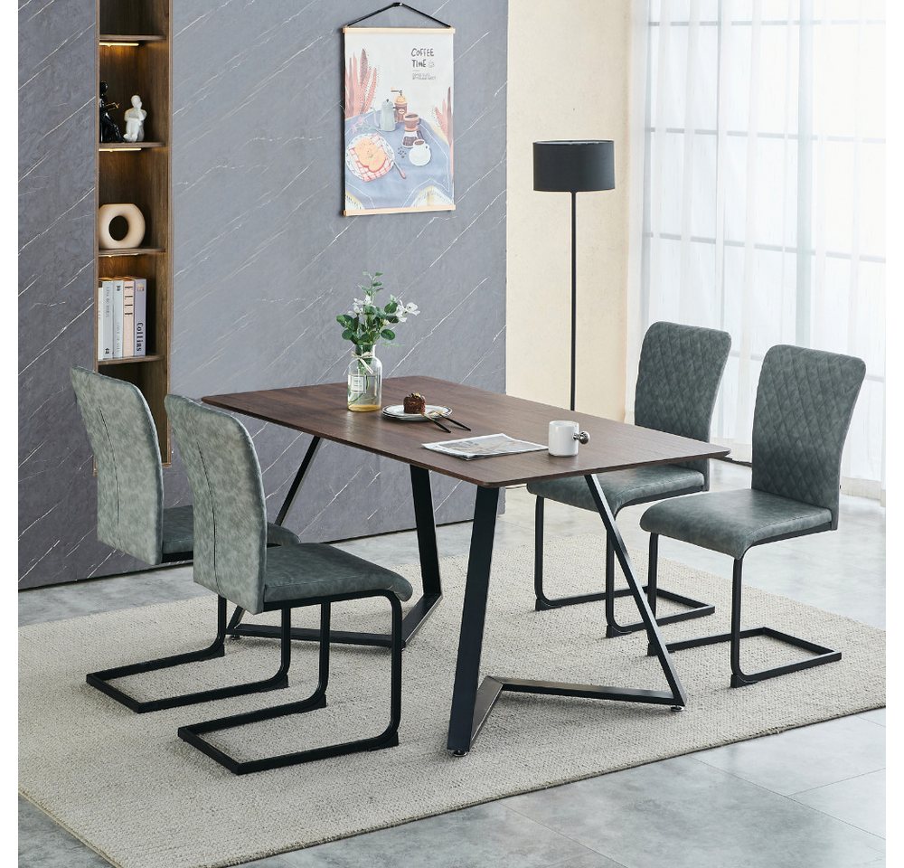 JYMTOM Esszimmerstuhl Esstisch und Stühle, Küche, Wohnzimmer, Konferenzraum (2er Set) (2 St), Grau von JYMTOM