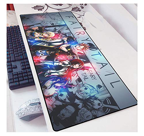 Mauspad Mit Fairy Tail Spiel Anime 900X400Mm Verbessern Geschwindigkeit Genauigkeit Laptop Hause Tischset Color_A von JYMYTL