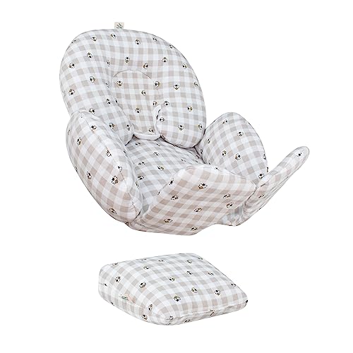 JYOKO Kids Sitzverkleinerer Antiallergikum Universal Baby 100% Baumwolle (Picnic Vichy, Enthält Kopf-, eine Körper- und eine Rückenstütze, 2 Teile) von JYOKO