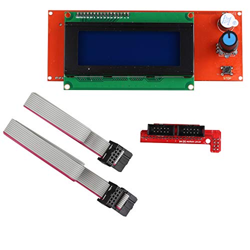 Jopto 2004 LCD Graphic Smart Display Screen Controller Modul mit Adapter und Kabel Kompatibel für 3D Drucker Controller RAMPS 1.4 Arduino Mega Arduino RepRap Pololu Shield Jopto 2004 LCD Graphic Smart Display Screen Controller Modul mit Adapter und Kabel Kompatibel für 3D Drucker Controller RAMPS 1.4 Arduino Mega Arduino RepRap Pololu Shield von Jopto