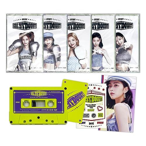 ITZY - [KILL MY DOUBT] (CASSETTE Ver. - RANDOM) Tape + Booklet + Photocard + Deco Sticker + 2 Pin Button Badges + 4 Extra Photocards von JYP Ent.