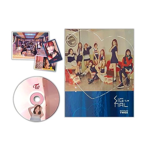 TWICE - 4th Mini Album [SIGNAL] (C Ver.) CD + Photobook + Photocard + Special Photocard + Photo + 2 Pin Button Badges von JYP Ent.