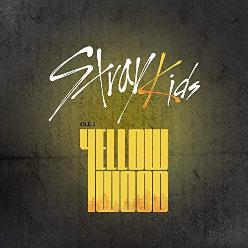 Stray Kids Clé 2 Fotoalbum, Gelb CD+Fotobook + 3QR Fotokarten + Vorbestellvorteil + gefaltetes Poster + doppelseitiges Extra Fotokartenset von JYP