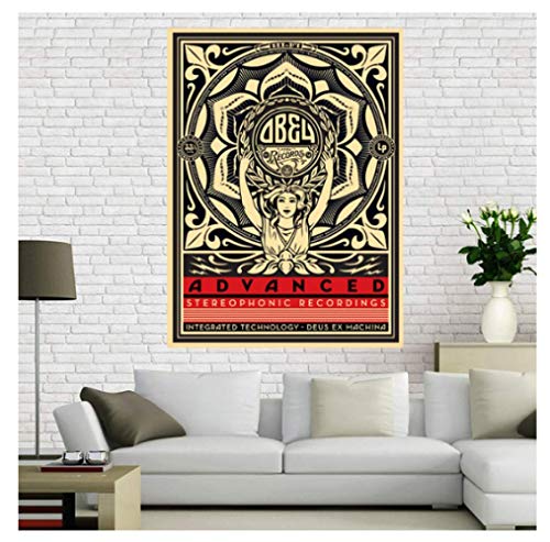 JYSHC Leinwandbild Shepard Fairey Poster Kriegskunst Wohnzimmer Dekor Ky95Ct 40X60Cm Kein Rahmen von JYSHC