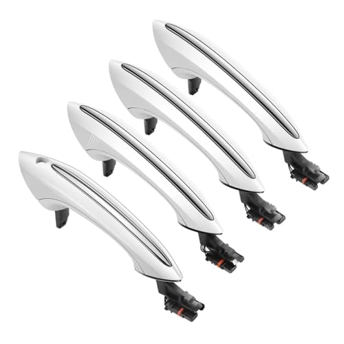 JYUTDW Auto AußEn TüRgriff Für 5 6 7 Serie F07 F10 F11 F06 F12 F13 F01 F02 51217231931 Auto Außen Äußere Tür Griff(White) von JYUTDW