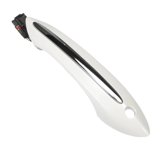 JYUTDW Auto AußEntüRgriff 51217231931 512173163 Für 5 6 7 Serie F07 F10 F11 F01 F02 520 525 530 535 Auto Außen Äußere Tür Griff(White,Rear Left) von JYUTDW
