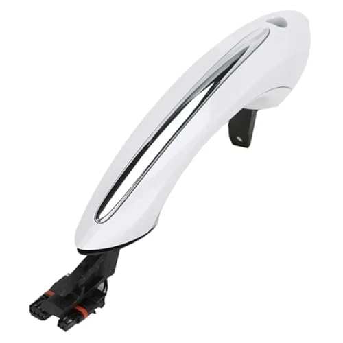 JYUTDW Für 5 7 Serie F01 F02 F06 F10 F11 520d 520i 525d 528i 51217231931 51217231933 Auto Außerhalb Außentür Griff äUßErer TüRgriff Griff Ersatz(White,Front Left (FL)) von JYUTDW