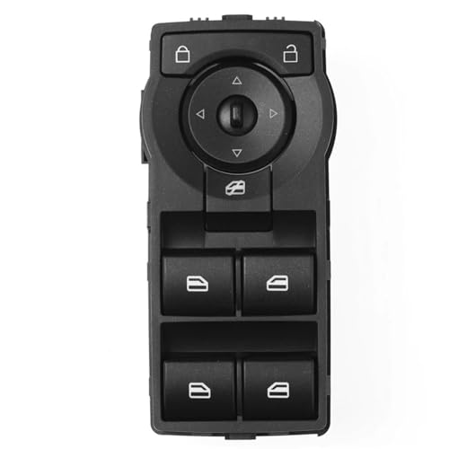 Schalter Fensterheber 92225343 92247215 Für Holden Für VE Commodore 2006-2013 Auto Fensterheber Control Taste Schalter(Black-Red Light) von JYUTDW