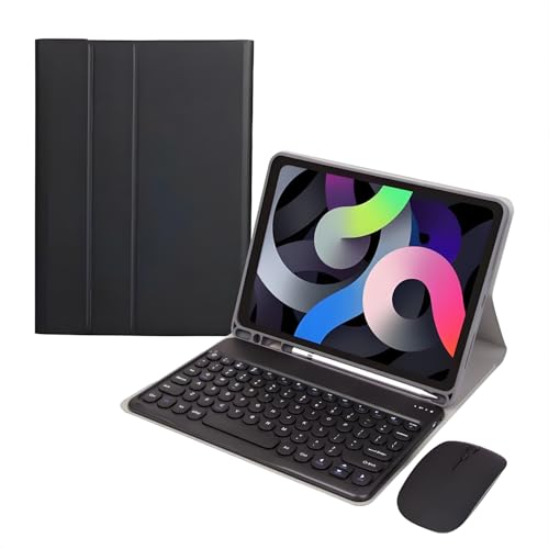 JZ Combo Magnetic Touch Keyboard Case für iPad mini 6th Gen /7th 7 Generation (A17 Pro) 2024 Case mit Tastaturbedeckung & Maus(Stift Nicht enthalten) - Black von JZ