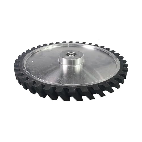 1 Zoll/25 mm breites gezacktes, gerilltes Gummi-Kontaktrad, 6 Zoll – 14 Zoll Bandschleifer-Zubehör, 350 x 25 mm, Innendurchmesser 32 mm 1 Zoll/25 mm breites gezacktes, gerilltes Gummi-Kontaktrad, 6 Zoll – 14 Zoll Bandschleifer-Zubehör, 350 x 25 mm, Innendurchmesser 32 mm von JZFDCLF