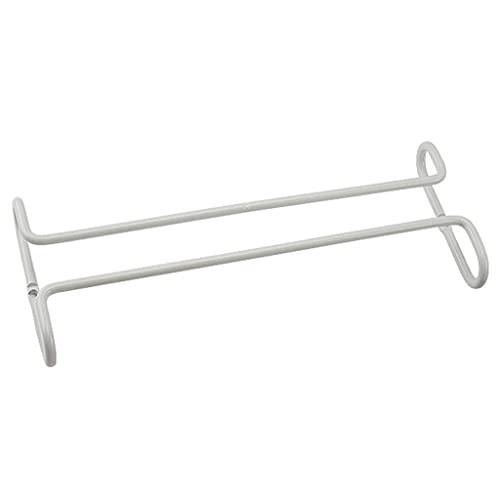 JZFOACHR Rotweinregal, Weinregal Lagerregal, Küchenweingläser Schmiedeeisen Hanging Goblet Halter Display Stand Bar Stemware Lagertange (weiß) von JZFOACHR