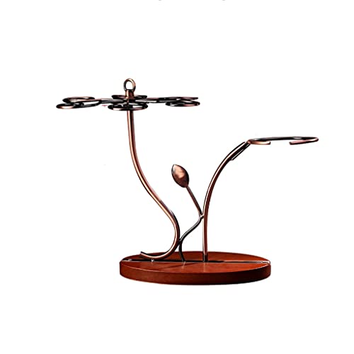 JZFOACHR Rotweinregal, Weinregal Speicher Rack, Weinglashalter Küche Wohnzimmer Bar Metall freistehende Desktop-Tischgeschirr Lager Rack Rack von JZFOACHR