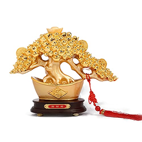 Kristallbaum Gelb Kristall Fortune Baum Home Office Dekoration Kristall Fortune Baum Feng Shui Baum Lucky Tree Fortune Tree Harz Lucky Tree Dekoration Edelsteinbaum (Größe: D) von JZFOACHR