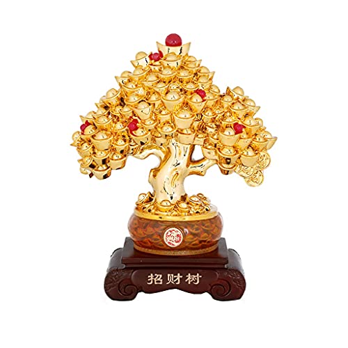 Kristallbaum Gelb Kristall Fortune Baum Home Office Dekoration Kristall Fortune Baum Feng Shui Baum Lucky Tree Fortune Tree Harz Lucky Tree Dekoration Edelsteinbaum (Größe: D) von JZFOACHR