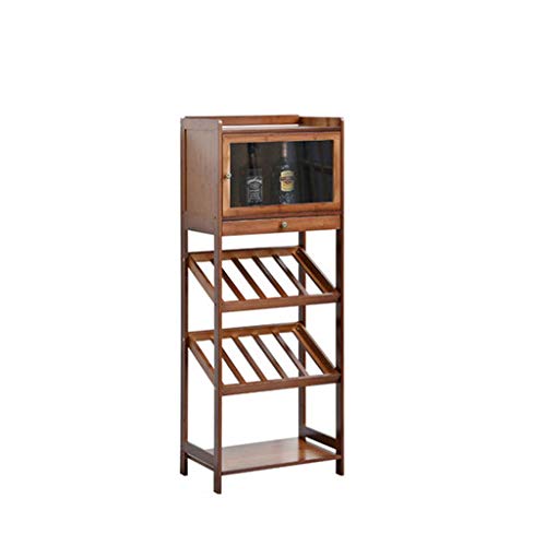 Weinregalschrank Weinhalter Aufbewahrung Ständer großer Kapazität Regale Aufbewahrungsständer für Bar Home Wohnzimmer Weinschrank kleine Rotweinregal Weinkeller Weinregale Weinflaschenhalter (Farbe: von JZFOACHR