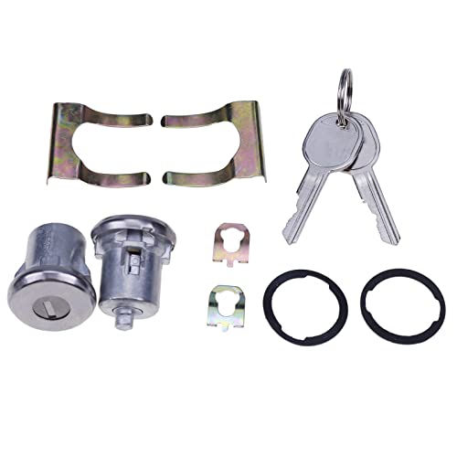 JZGRDN 2 Paar Türschloss Zylinder Set DL15800 DL15802 5070006 Kompatibel mit Chevy Chevrolet GMC Truck SUV Oldsmobile DL7 D570A 2DLK1 2DLK12 DLK2 DLK3 von JZGRDN