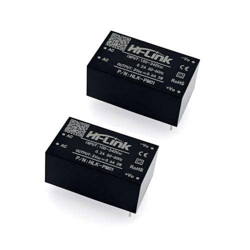 JZK 2 x HLK-PM01 AC DC 220V bis 5V Haushalt Netzteilmodul Power Supply Modul von JZK