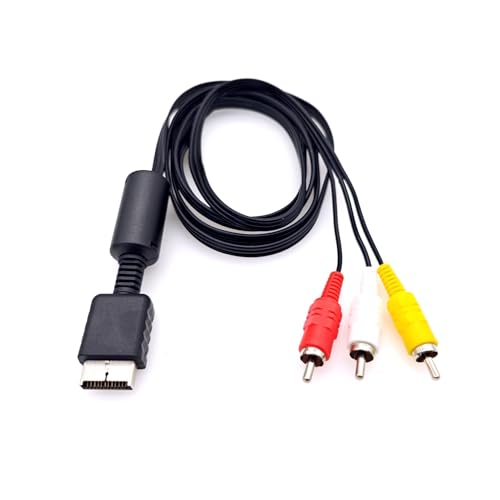 JZK 1.8m AV Kabel für PS2 PS3, AV zu RCA Composite Audio Video Kabel, TV Kabel für PlayStation 2/3 von JZK