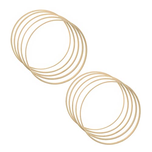 JZK 10 x Bambusreifen 20 cm Holzreifen für Makramee Handwerk, Holz Traumfänger Reifen, Blumenkranz Ring, Wandbehang Handwerk Holzring JZK 10 x Bambusreifen 20 cm Holzreifen für Makramee Handwerk, Holz Traumfänger Reifen, Blumenkranz Ring, Wandbehang Handwerk Holzring von JZK