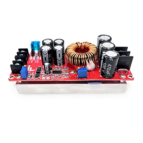 JZK 1200 W 20 A Boost-Modul, Hochleistungs-Konverter, DC auf 10-60 V bis 12-83 V Ausgangsspannung, Einstellbare Step-Up-Leiterplatte, Ladestrommodul, Transformator-Netzteilmodul von JZK