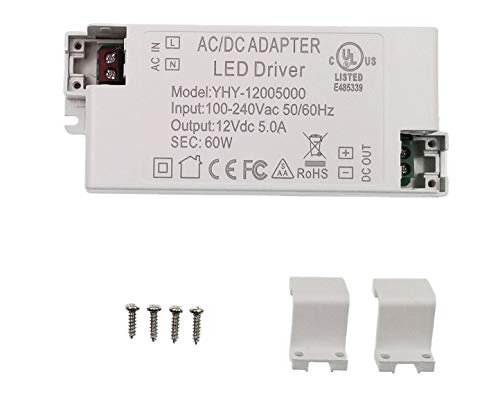 JZK 12V 60W 5A LED Transformator Treiber Stromversorgung, AC 100-240V bis DC 12V 60W 5A, für LED-Streifen-Licht von JZK