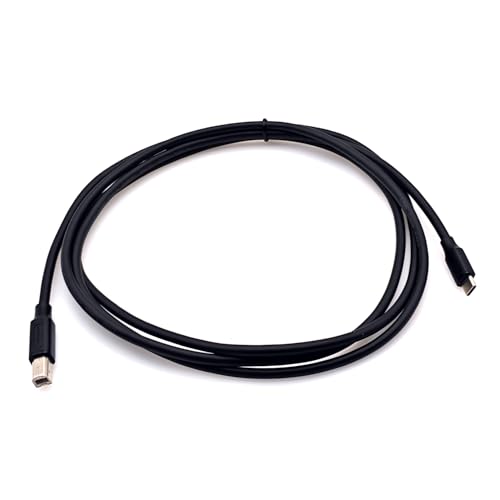 JZK 2 m USB-B-auf-USB-C-Kabel für Drucker, MIDI-Keyboard-Kabel, USB-Typ-B-Kabel für Traktor DJ-Controller/Scanner/Mikrofon/Digitalpiano zu Telefon/Tablet/Laptop/Computer JZK 2 m USB-B-auf-USB-C-Kabel für Drucker, MIDI-Keyboard-Kabel, USB-Typ-B-Kabel für Traktor DJ-Controller/Scanner/Mikrofon/Digitalpiano zu Telefon/Tablet/Laptop/Computer von JZK