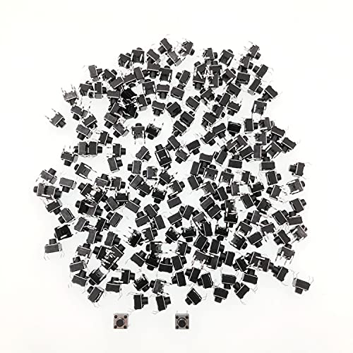 JZK 200 x taktiler Druckknopfschalter Micro Momentary Tact Sortiment Kit für TV Audio-Geräte Computer von JZK