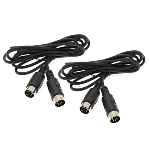 JZK 2M doppelseitiges 5-poliges DIN-auf-MIDI-Audiokabel, Stecker auf Stecker, Adapteranschlusskabel für Tastatur, Audio-Sampler, Audio-Mixer, externe Soundkarte JZK 2M doppelseitiges 5-poliges DIN-auf-MIDI-Audiokabel, Stecker auf Stecker, Adapteranschlusskabel für Tastatur, Audio-Sampler, Audio-Mixer, externe Soundkarte von JZK