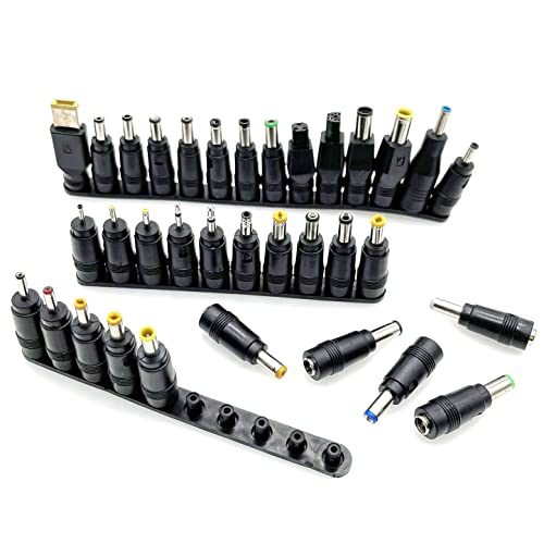 JZK 34 Stück DC-Barrel-Klinkenspitzen-Set, Ladegerät-Anschlussspitzen, Barrel-Klinkenadapter, DC-Ladesteckerspitzen 5.5 mm x 2.1 mm, DC-Barrel-Stecker, Laptop-Stromanschlüsse JZK 34 Stück DC-Barrel-Klinkenspitzen-Set, Ladegerät-Anschlussspitzen, Barrel-Klinkenadapter, DC-Ladesteckerspitzen 5.5 mm x 2.1 mm, DC-Barrel-Stecker, Laptop-Stromanschlüsse von JZK