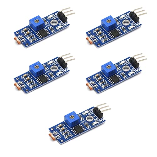 JZK 5x Photorwiderstand Sensormodul Digital Lichtintensität Sensor Modul Licht Helligkeit Detektor Modul Licht Helligkeit Sensor von JZK