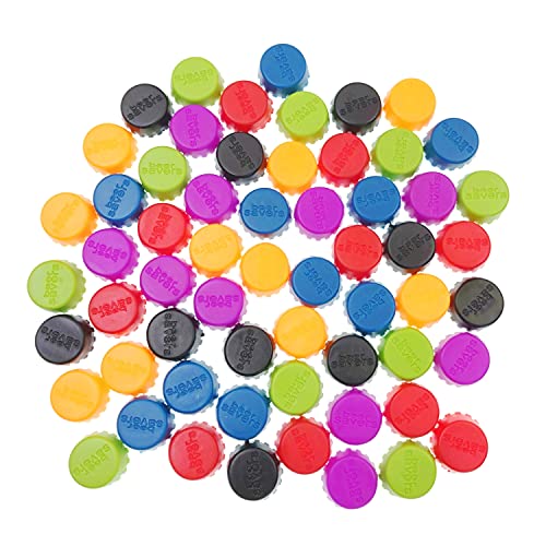 JZK 60 x bunte, wiederverwendbare Silikon-Flaschenverschluss für Zuhause und Küche von JZK