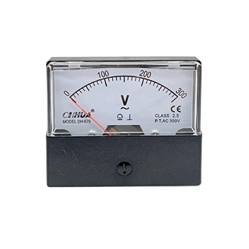 JZK 670 Style AC 300 V Voltmeter Analogpanel, AC 0-300 V Spannungsmesser, 300 Volt Rechteck-Volt-Zeigermesser dh-670, Spannungsprüfer mit Kunststoffgehäuse JZK 670 Style AC 300 V Voltmeter Analogpanel, AC 0-300 V Spannungsmesser, 300 Volt Rechteck-Volt-Zeigermesser dh-670, Spannungsprüfer mit Kunststoffgehäuse von JZK
