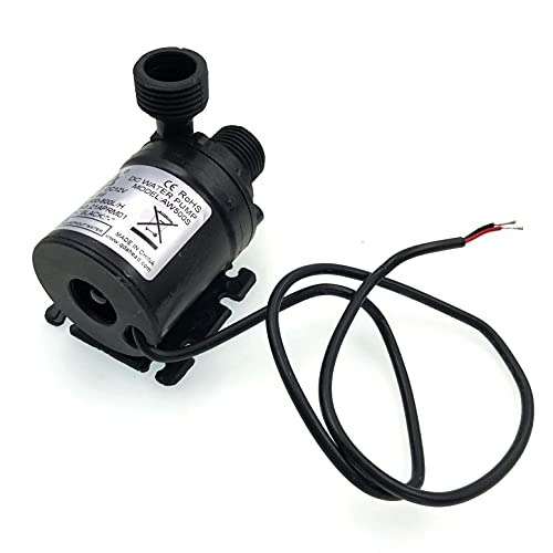 JZK DC 12V Bürstenlose Tauchwasserpumpe 800L / H 5M Micro Small Wasserpumpe für Teich/Brunnen/Pool/Aquarium Wasserzirkulationssystem, Solarzirkulationssystem von JZK