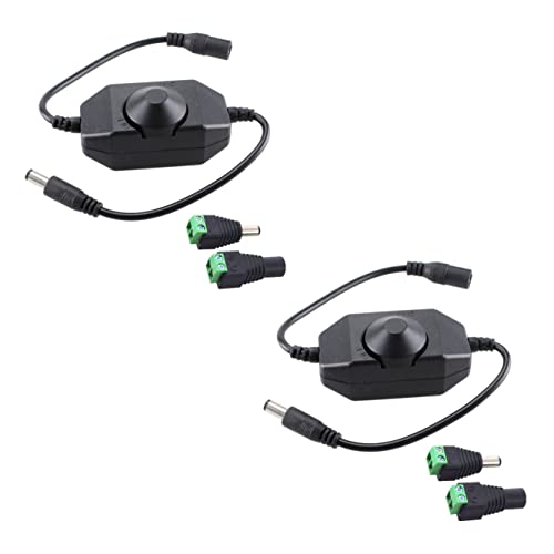 JZK Dimmbarer LED-Lichtregler 12V 24V 4A LED-Streifen-Dimmerschalter PWM-Dimmerregler mit 5.5 mm x 2.1 mm DC-Buchsen-Adapteranschlüssen für LED-Lampe, SMD 5050 3528 2835 5630 LED-Streifenlichter JZK Dimmbarer LED-Lichtregler 12V 24V 4A LED-Streifen-Dimmerschalter PWM-Dimmerregler mit 5.5 mm x 2.1 mm DC-Buchsen-Adapteranschlüssen für LED-Lampe, SMD 5050 3528 2835 5630 LED-Streifenlichter von JZK