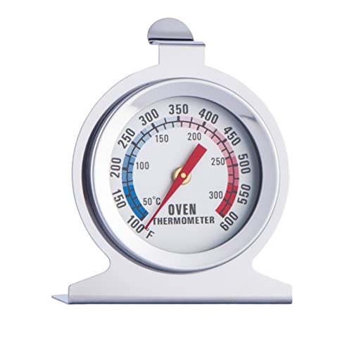 JZK Ofenthermometer aus Edelstahl für Ofen/AGA/Gasofen, Küchen-Ofen-Temperaturmesser, Gasofen-Temperaturanzeige, Backofen-Thermostat-Ersatz von JZK