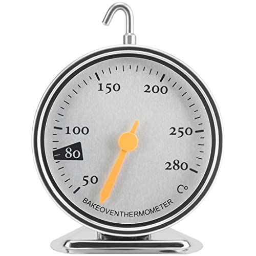 JZK Ofenthermometer aus Edelstahl für Ofen/AGA/Gasofen, Küchen-Ofen-Temperaturmesser, Gasofen-Temperaturanzeige, Backofen-Thermostat-Ersatz von JZK