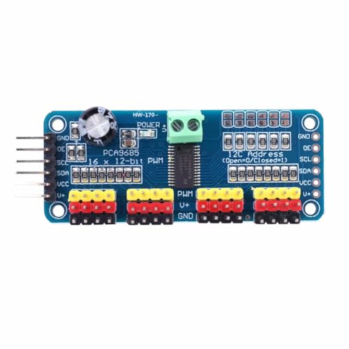 JZK PCA9685 16 Kanal 12 Bit PWM Servomotor Treiber IIC Modul für Arduino Roboter JZK PCA9685 16 Kanal 12 Bit PWM Servomotor Treiber IIC Modul für Arduino Roboter von JZK
