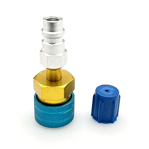 JZK R1234YF auf R134A Adapter für Auto AC, R1234YF auf R134A Low Side Quick Coupler Connector, Auto Klimaanlage Armaturen von JZK